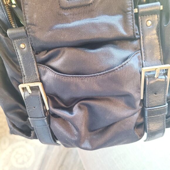 Botkier Women’s Shoulder Bag Satchel Soft Leather/Satin Fabric RARE - Picture 6 of 12